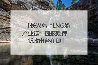 长兴岛“LNG船产业链”捷报频传 新政出台在即