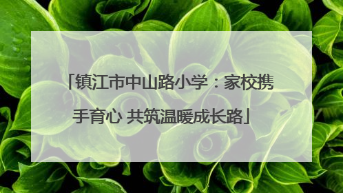 镇江市中山路小学：家校携手育心 共筑温暖成长路