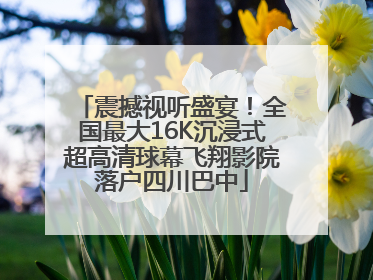 震撼视听盛宴！全国最大16K沉浸式超高清球幕飞翔影院落户四川巴中