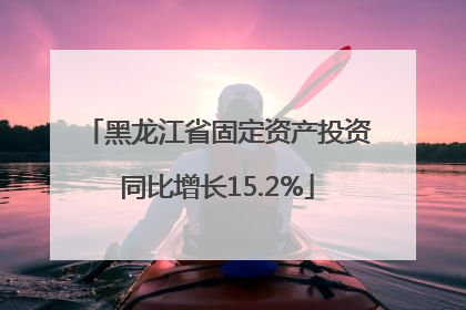 黑龙江省固定资产投资同比增长15.2%