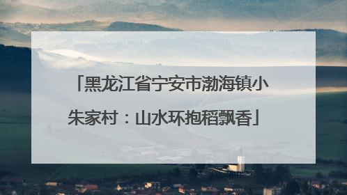 黑龙江省宁安市渤海镇小朱家村：山水环抱稻飘香