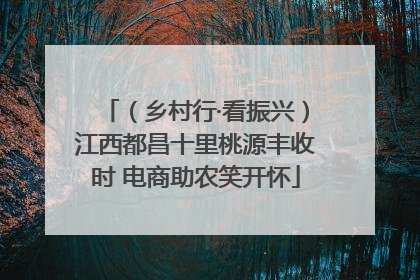 （乡村行·看振兴）江西都昌十里桃源丰收时 电商助农笑开怀