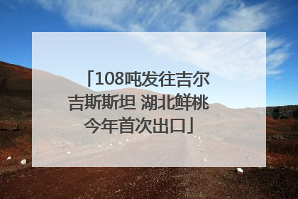 108吨发往吉尔吉斯斯坦 湖北鲜桃今年首次出口