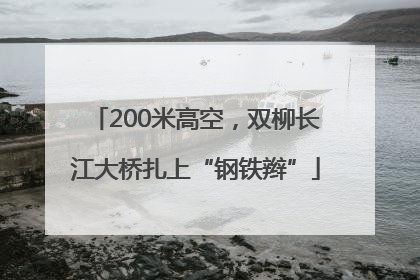 200米高空，双柳长江大桥扎上“钢铁辫”