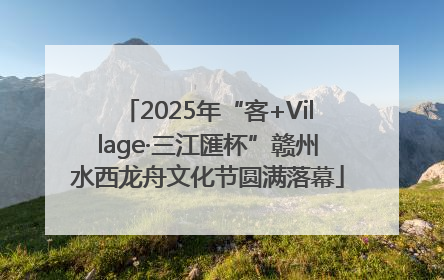 2025年“客+Village·三江匯杯”赣州水西龙舟文化节圆满落幕