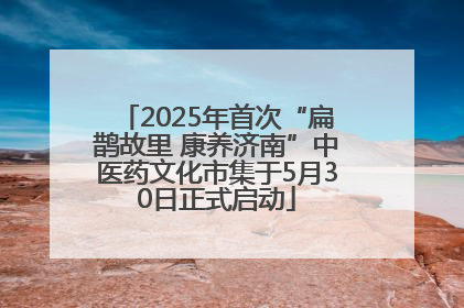 2025年首次“扁鹊故里 康养济南”中医药文化市集于5月30日正式启动