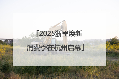 2025浙里焕新消费季在杭州启幕