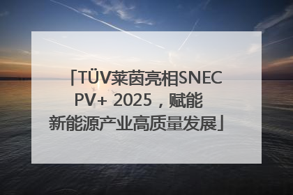 TÜV莱茵亮相SNEC PV+ 2025，赋能新能源产业高质量发展